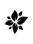 Black flower vector